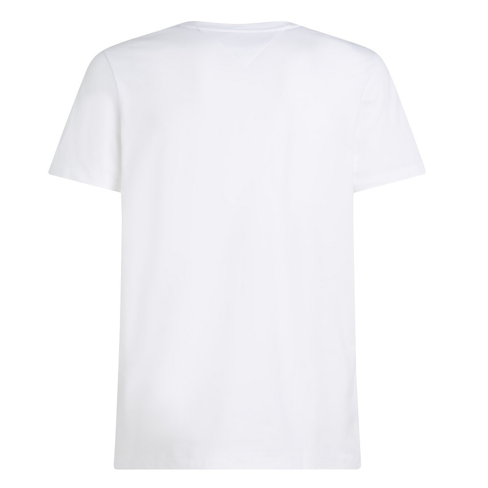 TOMMY HILFIGER</br>Ανδρικό T-shirt Λευκό Embroidery Regular MW0MW38620-YBR Tommy Hilfiger TOMMY HILFIGER</br>Ανδρικό T-shirt Λευκό Embroidery Regular MW0MW38620-YBR Tommy Hilfiger