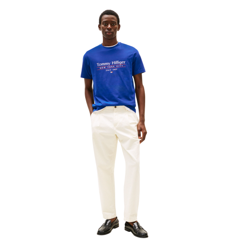 Ανδρικό T-shirt Μπλε Ηλεκτρίκ Regular MW0MW38621-D03 Tommy Hilfiger