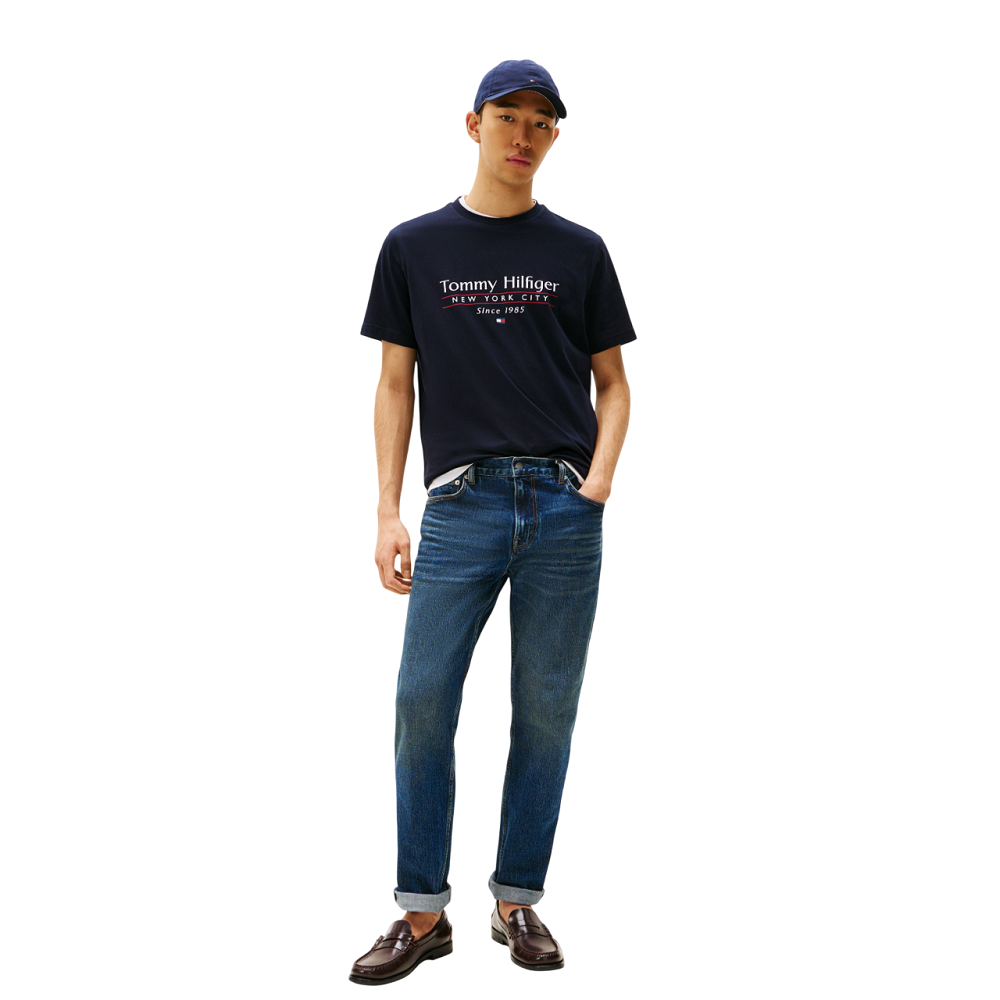 TOMMY HILFIGER</br>Ανδρικό T-shirt Μπλε Regular MW0MW38621-DW5 Tommy Hilfiger TOMMY HILFIGER</br>Ανδρικό T-shirt Μπλε Regular MW0MW38621-DW5 Tommy Hilfiger