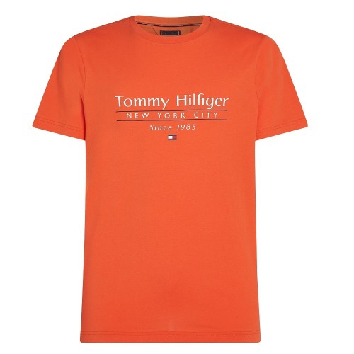 Ανδρικό T-shirt Πορτοκαλί Regular MW0MW38621-SCX Tommy Hilfiger