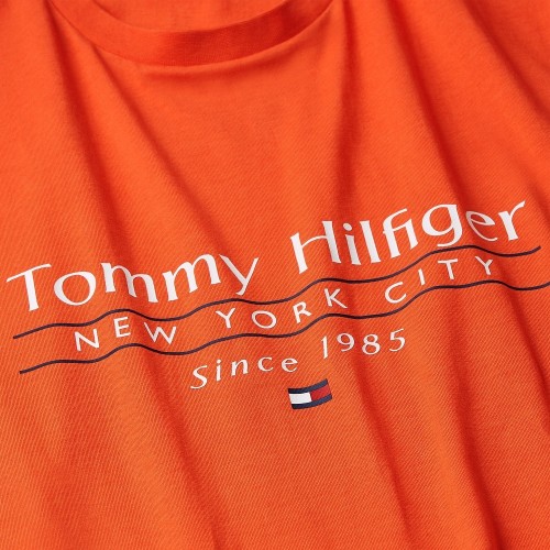 Ανδρικό T-shirt Πορτοκαλί Regular MW0MW38621-SCX Tommy Hilfiger