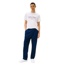Ανδρικό T-shirt Λευκό Regular MW0MW38621-YBR Tommy Hilfiger