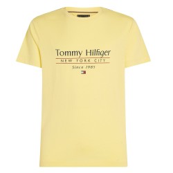 Ανδρικό T-shirt Κίτρινο Regular MW0MW38621-ZF0 Tommy Hilfiger