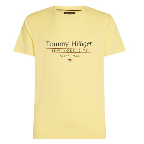Ανδρικό T-shirt Κίτρινο Regular MW0MW38621-ZF0 Tommy Hilfiger