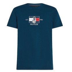 Ανδρικό T-shirt Μπλε Regular MW0MW38628-DAF Tommy Hilfiger