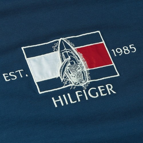 Ανδρικό T-shirt Μπλε Regular MW0MW38628-DAF Tommy Hilfiger Ανδρικό T-shirt Μπλε Regular MW0MW38628-DAF Tommy Hilfiger