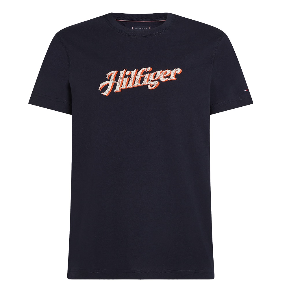 TOMMY HILFIGER</br>Ανδρικό T-shirt Μπλε Regular MW0MW38642-DW5 Tommy Hilfiger TOMMY HILFIGER</br>Ανδρικό T-shirt Μπλε Regular MW0MW38642-DW5 Tommy Hilfiger