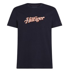 Ανδρικό T-shirt Μπλε Regular MW0MW38642-DW5 Tommy Hilfiger