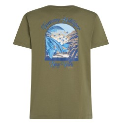 Ανδρικό T-shirt Χακί Relaxed MW0MW38643-PLI Tommy Hilfiger