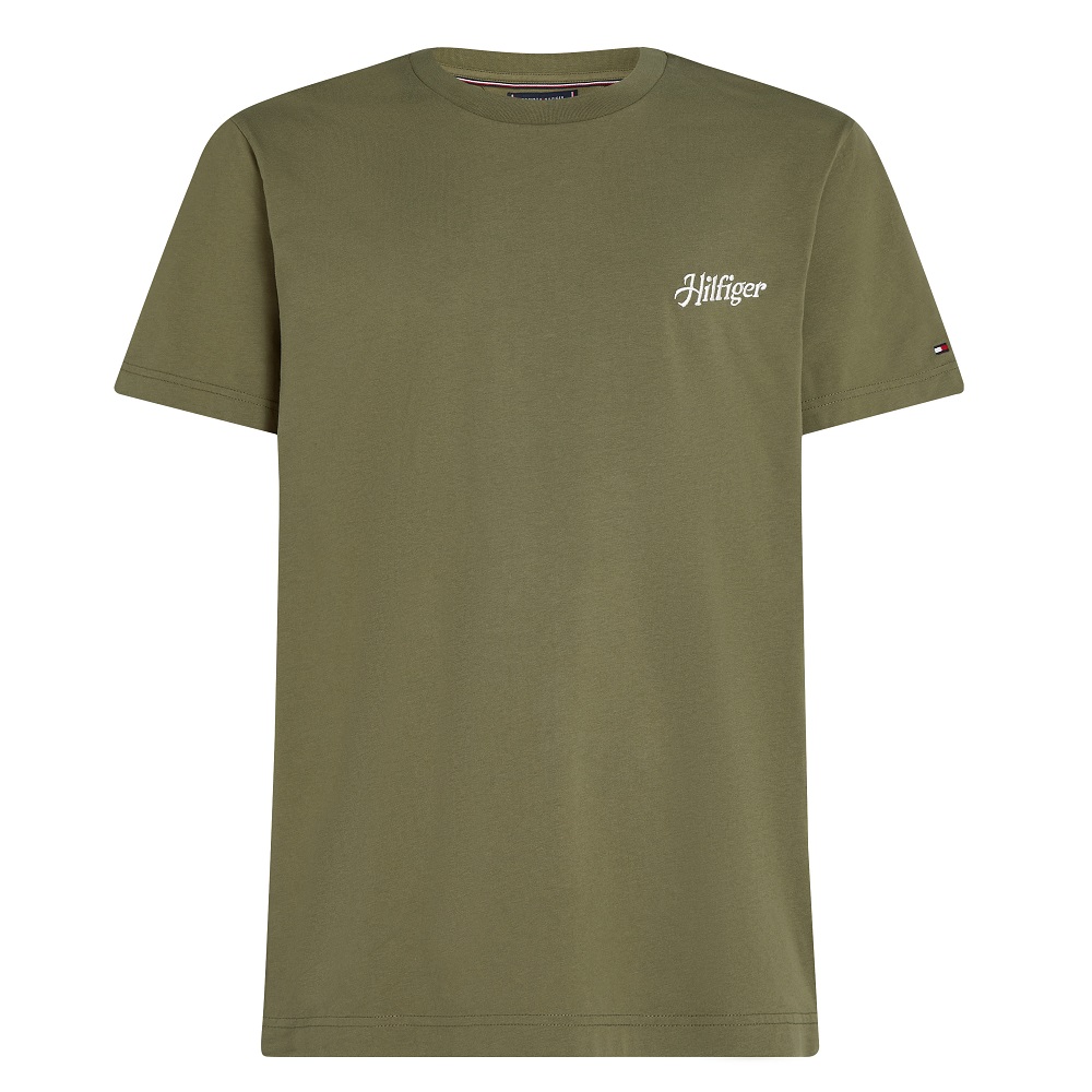 TOMMY HILFIGER</br>Ανδρικό T-shirt Χακί Relaxed MW0MW38643-PLI Tommy Hilfiger TOMMY HILFIGER</br>Ανδρικό T-shirt Χακί Relaxed MW0MW38643-PLI Tommy Hilfiger