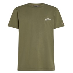 Ανδρικό T-shirt Χακί Relaxed MW0MW38643-PLI Tommy Hilfiger