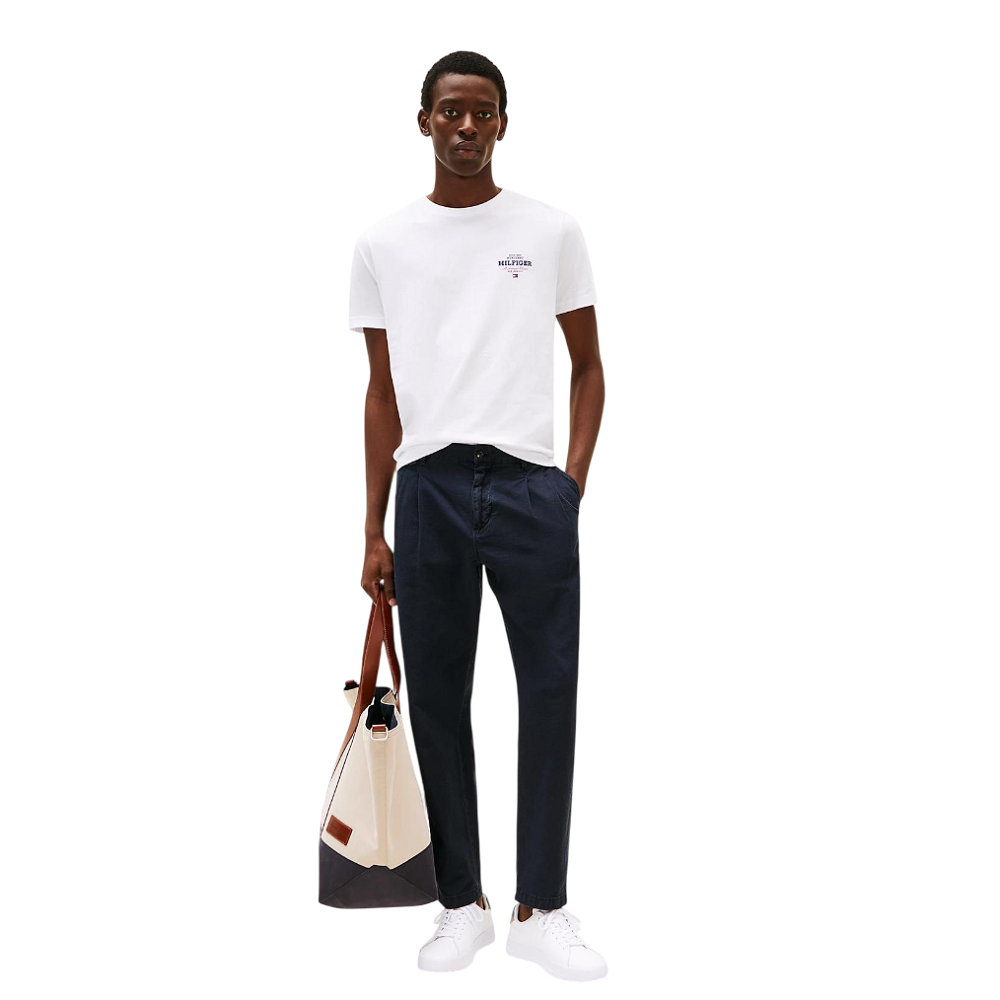 TOMMY HILFIGER</br>Ανδρικό T-shirt Λευκό Regular MW0MW38644-YBR Tommy Hilfiger TOMMY HILFIGER</br>Ανδρικό T-shirt Λευκό Regular MW0MW38644-YBR Tommy Hilfiger