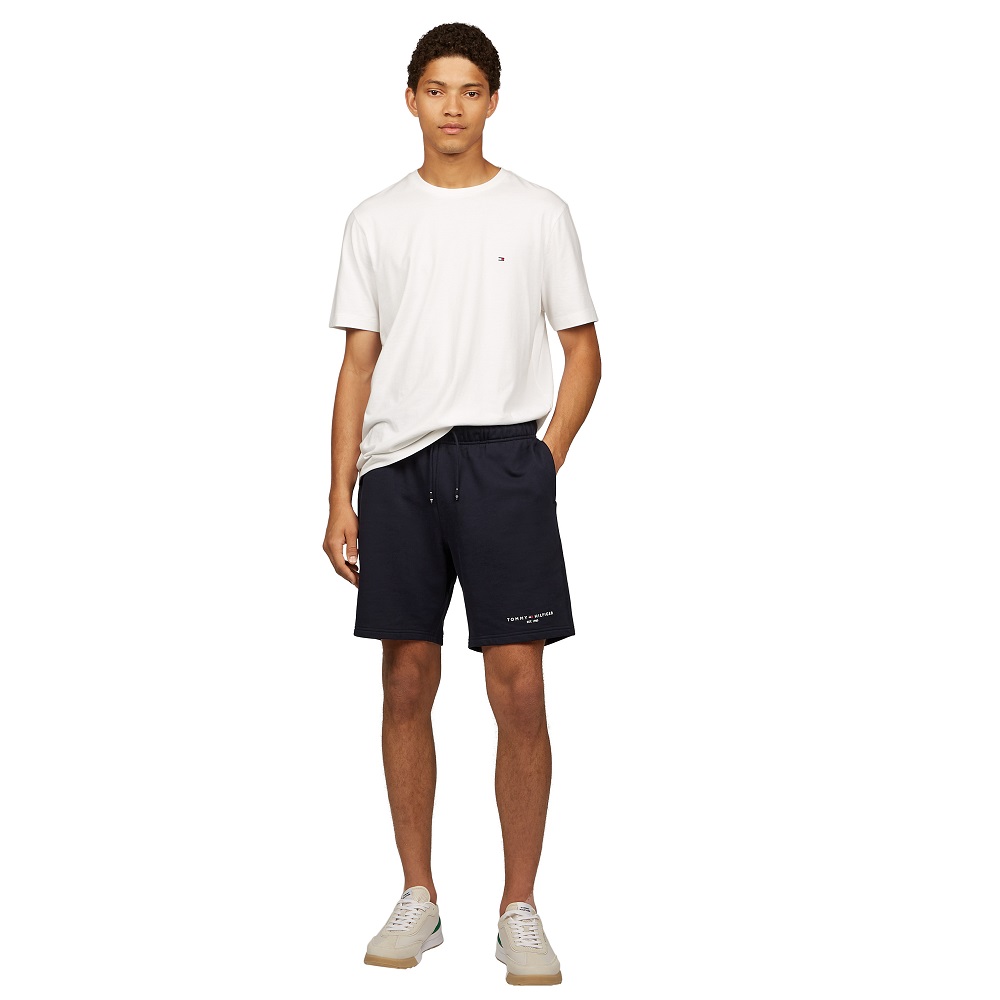 TOMMY HILFIGER</br>Ανδρική Βερμούδα Μπλε Βαμβακερή Small Tommy Logo Sweatshort MW0MW38698-DW5 Tommy Hilfiger TOMMY HILFIGER</br>Ανδρική Βερμούδα Μπλε Βαμβακερή Small Tommy Logo Sweatshort MW0MW38698-DW5 Tommy Hilfiger
