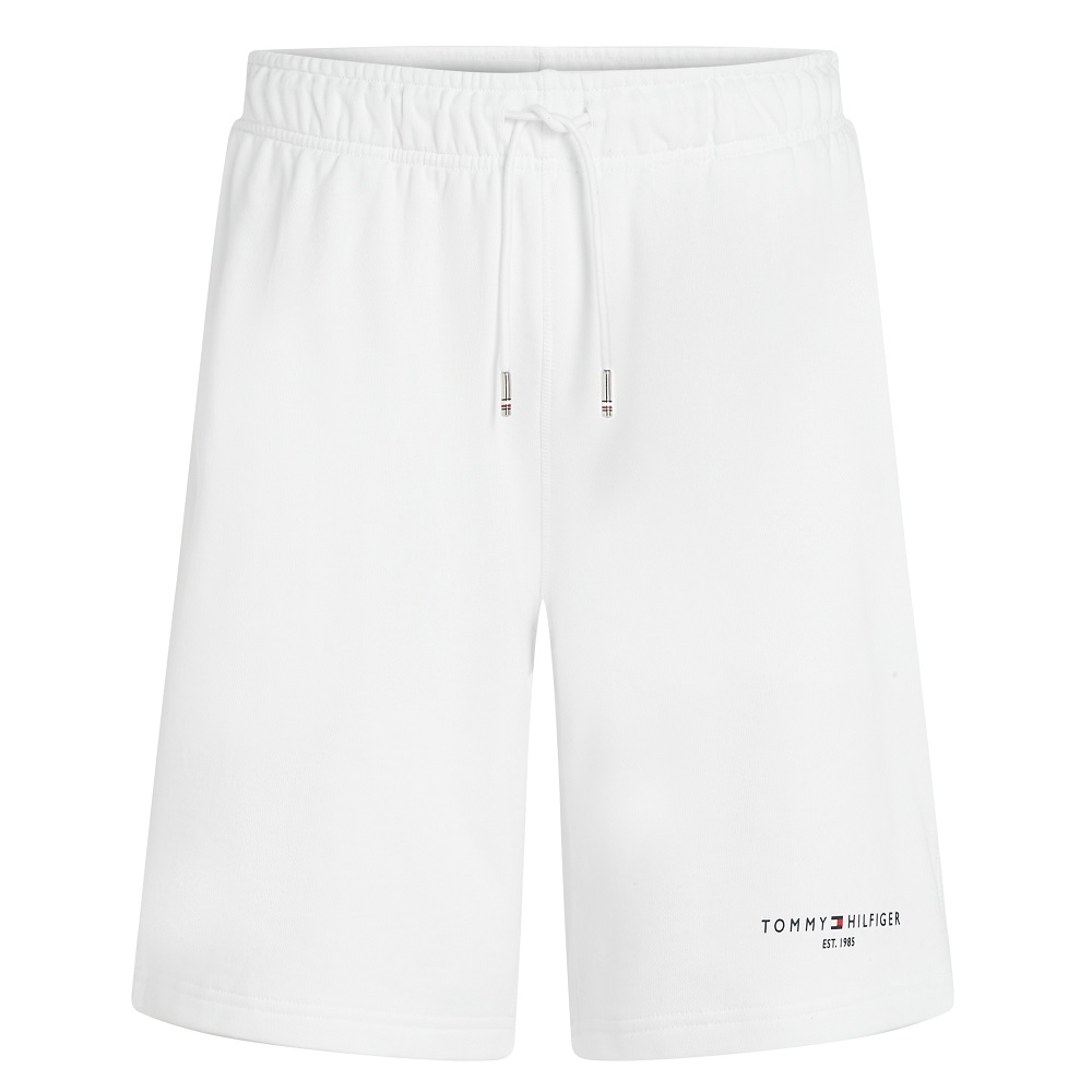 TOMMY HILFIGER</br>Ανδρική Βερμούδα Λευκή Βαμβακερή Small Tommy Logo Sweatshort MW0MW38698-YBR Tommy Hilfiger TOMMY HILFIGER</br>Ανδρική Βερμούδα Λευκή Βαμβακερή Small Tommy Logo Sweatshort MW0MW38698-YBR Tommy Hilfiger