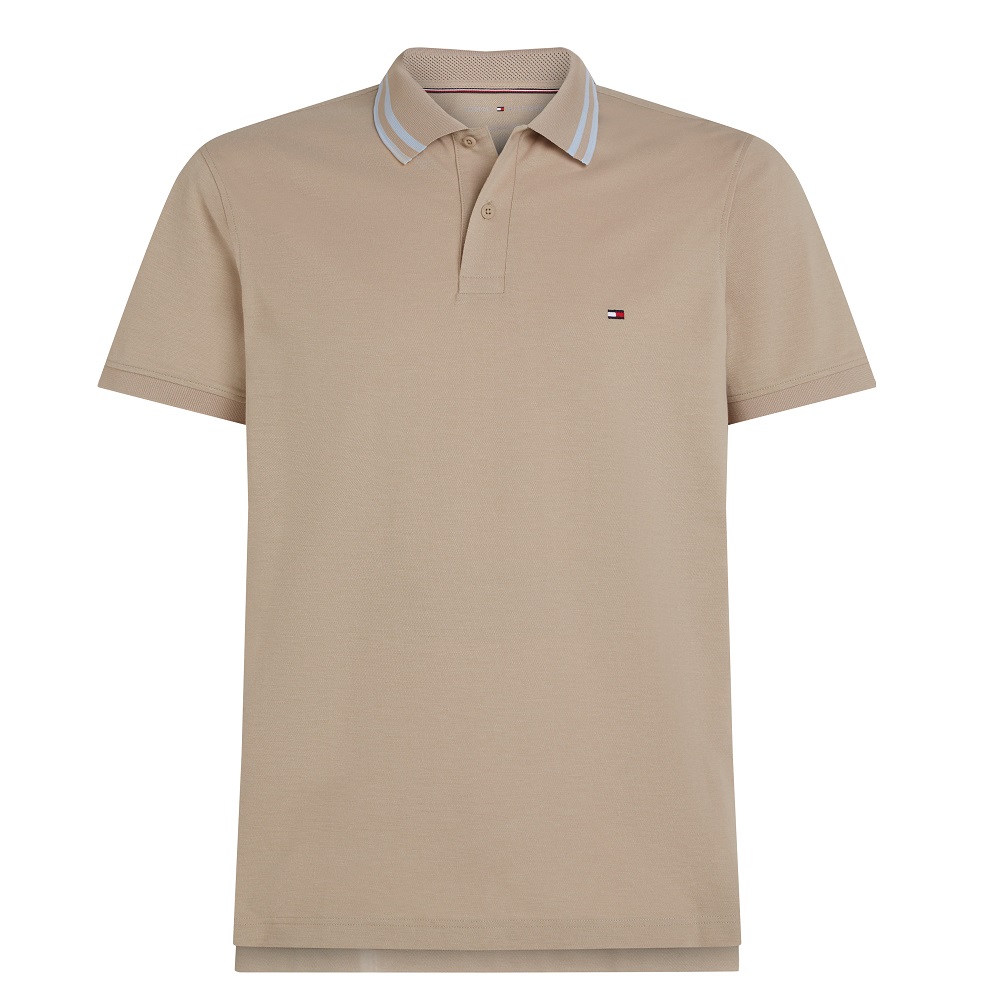 TOMMY HILFIGER</br>Ανδρικό Polo T-shirt Μπεζ Performance Regular MW0MW38702-RBT Tommy Hilfiger TOMMY HILFIGER</br>Ανδρικό Polo T-shirt Μπεζ Performance Regular MW0MW38702-RBT Tommy Hilfiger