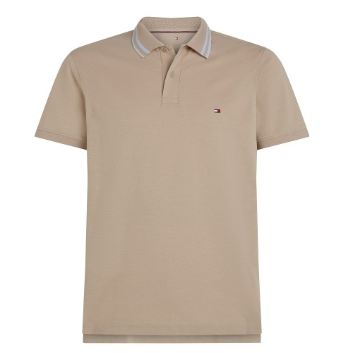 Ανδρικό Polo T-shirt Μπεζ Performance Regular MW0MW38702-RBT Tommy Hilfiger Ανδρικό Polo T-shirt Μπεζ Performance Regular MW0MW38702-RBT Tommy Hilfiger