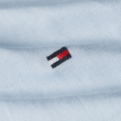 Ανδρικό Πουκάμισο Σιέλ Cotton/Linen Slim MW0MW38962-C10 Tommy Hilfiger Ανδρικό Πουκάμισο Σιέλ Cotton/Linen Slim MW0MW38962-C10 Tommy Hilfiger