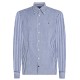 TOMMY HILFIGER</br>Ανδρικό Πουκάμισο Μπλε/Λευκό Ριγέ Cotton/Linen Stripe Slim MW0MW38964-0BH Tommy Hilfiger TOMMY HILFIGER</br>Ανδρικό Πουκάμισο Μπλε/Λευκό Ριγέ Cotton/Linen Stripe Slim MW0MW38964-0BH Tommy Hilfiger