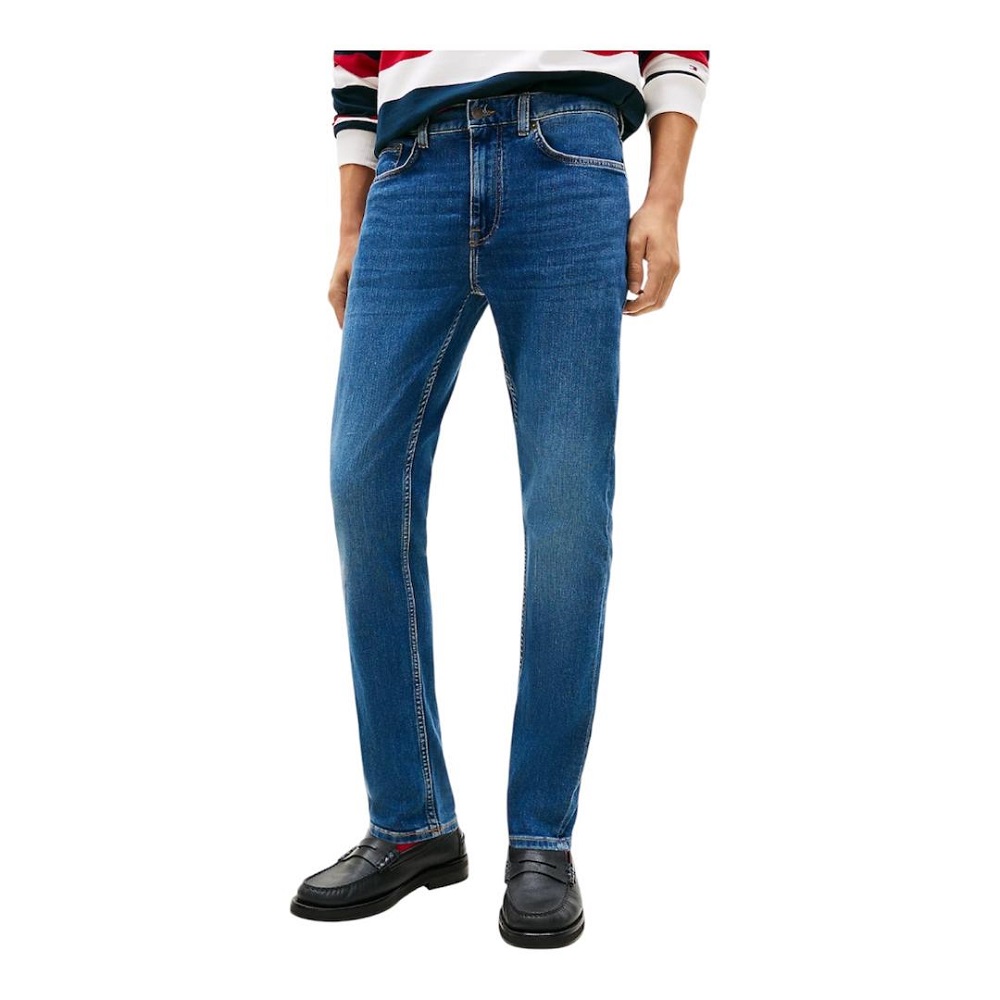TOMMY HILFIGER</br>Tommy Hilfiger Bleecker THFlex Slim Fit Jeans MW0MW39041-1CX Ανδρικό Τζιν Παντελόνι Μπλε