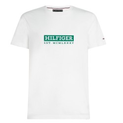 Ανδρικό T-shirt Λευκό Regular MW0MW39149-YBR Tommy Hilfiger