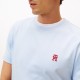 TOMMY HILFIGER</br>Ανδρικό T-shirt Σιέλ Monogram Regular MW0MW39256-C10 Tommy Hilfiger TOMMY HILFIGER</br>Ανδρικό T-shirt Σιέλ Monogram Regular MW0MW39256-C10 Tommy Hilfiger