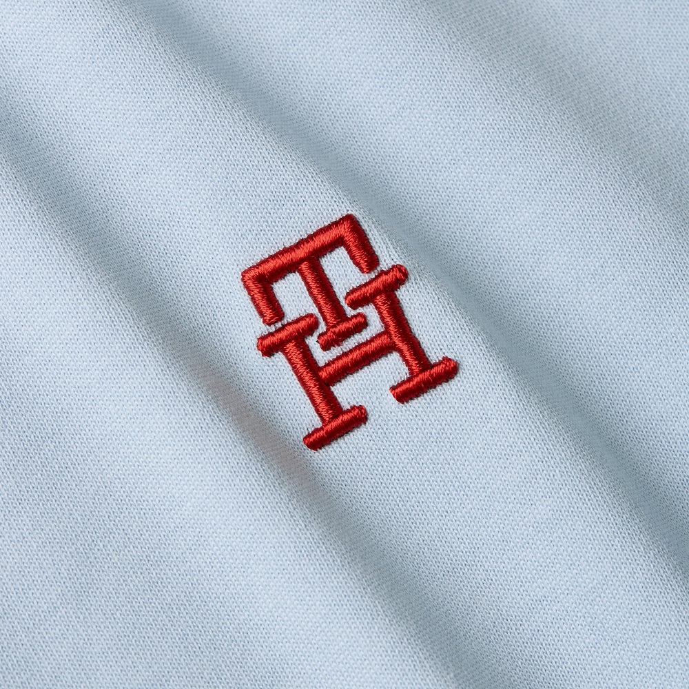 TOMMY HILFIGER</br>Ανδρικό T-shirt Σιέλ Monogram Regular MW0MW39256-C10 Tommy Hilfiger TOMMY HILFIGER</br>Ανδρικό T-shirt Σιέλ Monogram Regular MW0MW39256-C10 Tommy Hilfiger