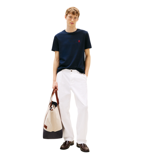 Ανδρικό T-shirt Μπλε Monogram Regular MW0MW39256-DW5 Tommy Hilfiger Ανδρικό T-shirt Μπλε Monogram Regular MW0MW39256-DW5 Tommy Hilfiger