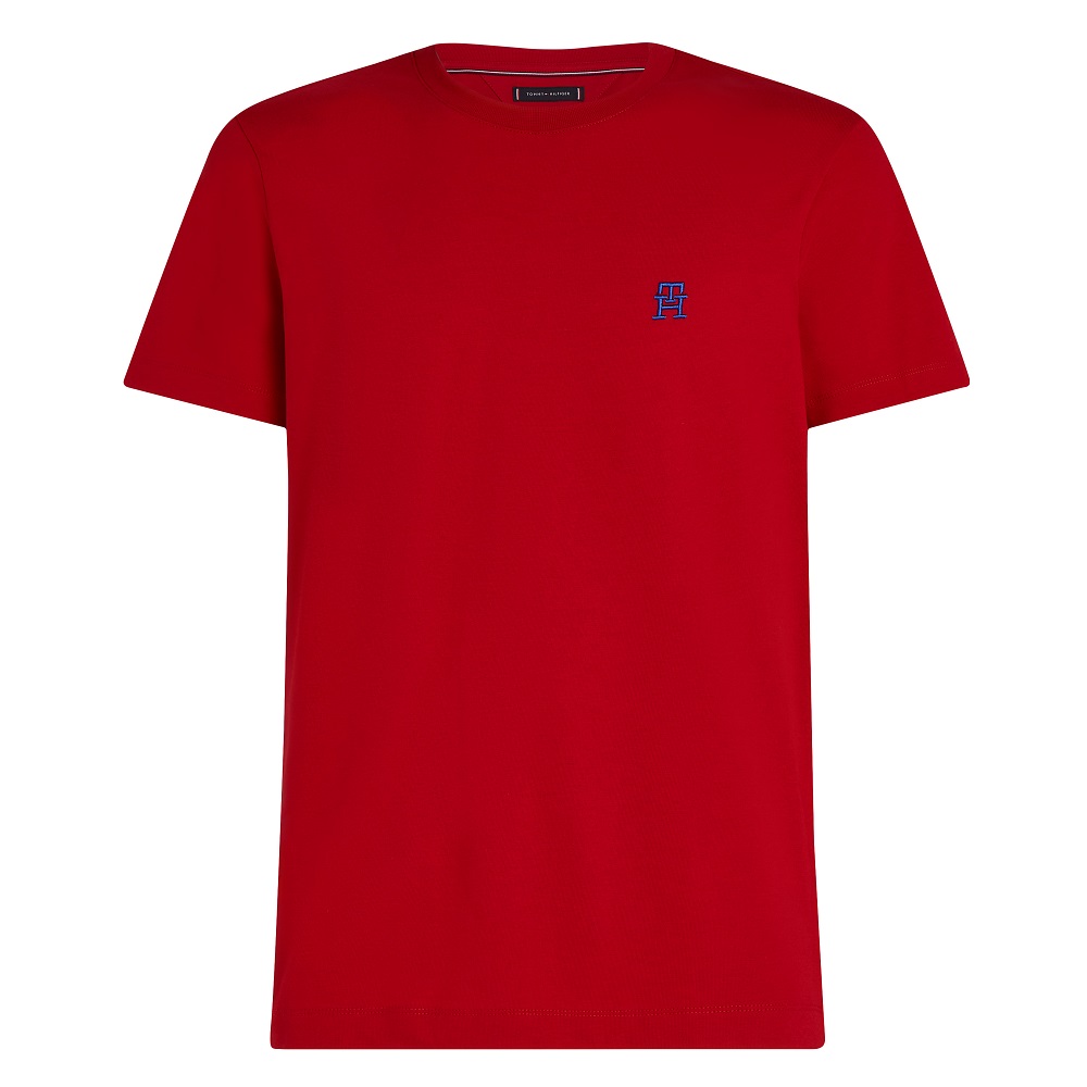 TOMMY HILFIGER</br>Ανδρικό T-shirt Κόκκινο Monogram Regular MW0MW39256-XLD Tommy Hilfiger TOMMY HILFIGER</br>Ανδρικό T-shirt Κόκκινο Monogram Regular MW0MW39256-XLD Tommy Hilfiger