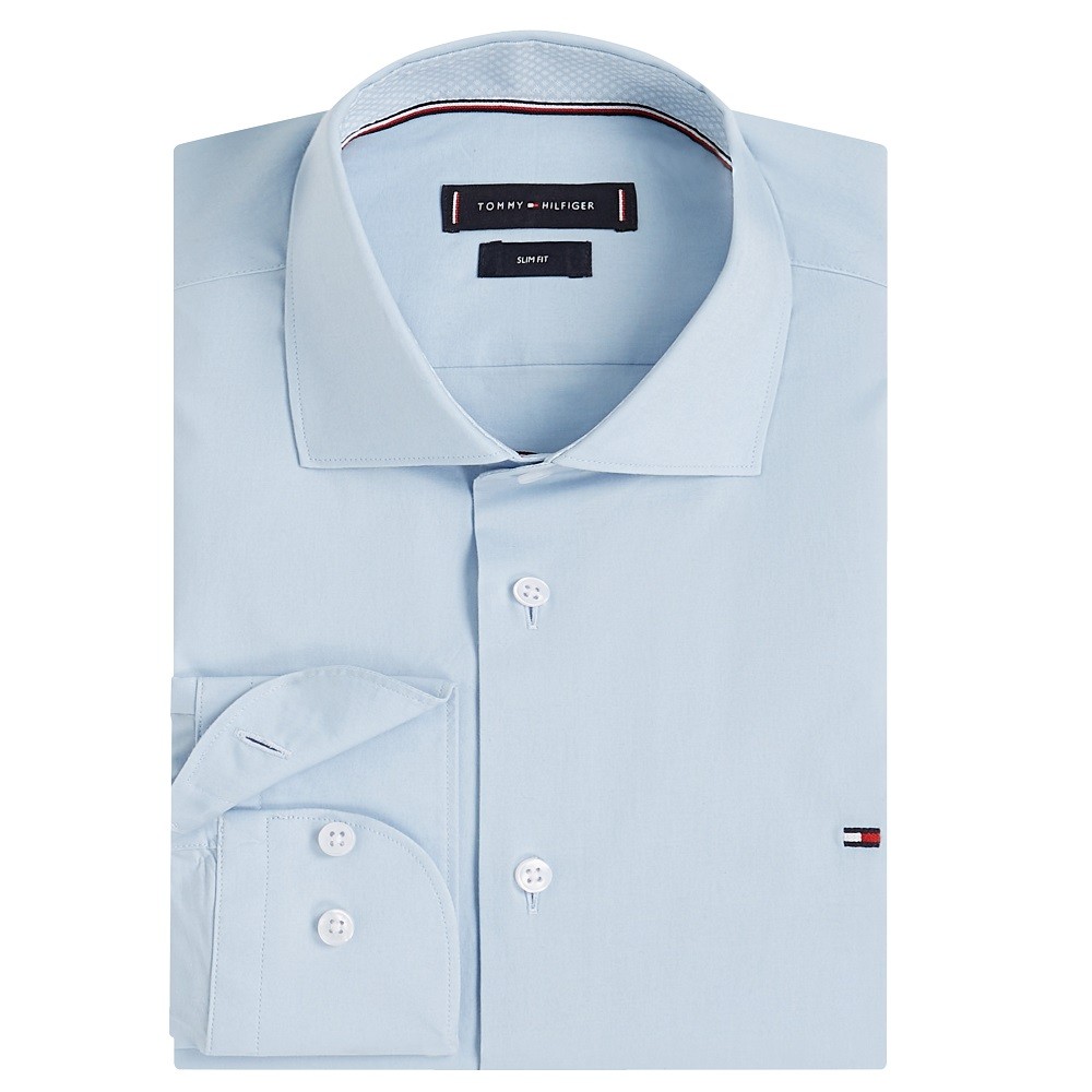 TOMMY HILFIGER</br>Ανδρικό Πουκάμισο Σιέλ THFlex Poplin Slim MW0MW39279-C10 Tommy Hilfiger TOMMY HILFIGER</br>Ανδρικό Πουκάμισο Σιέλ THFlex Poplin Slim MW0MW39279-C10 Tommy Hilfiger
