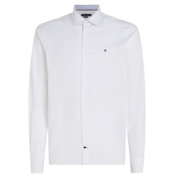 Ανδρικό Πουκάμισο Λευκό THFlex Poplin Slim MW0MW39279-YCF Tommy Hilfiger