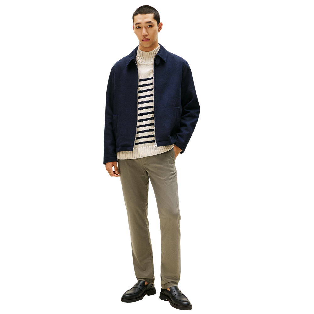 TOMMY HILFIGER</br>Tommy Hilfiger Denton Printed Structure Straight Fit Chino MW0MW39700-PR2 Ανδρικό Παντελόνι Γκρι TOMMY HILFIGER</br>Tommy Hilfiger Denton Printed Structure Straight Fit Chino MW0MW39700-PR2 Ανδρικό Παντελόνι Γκρι