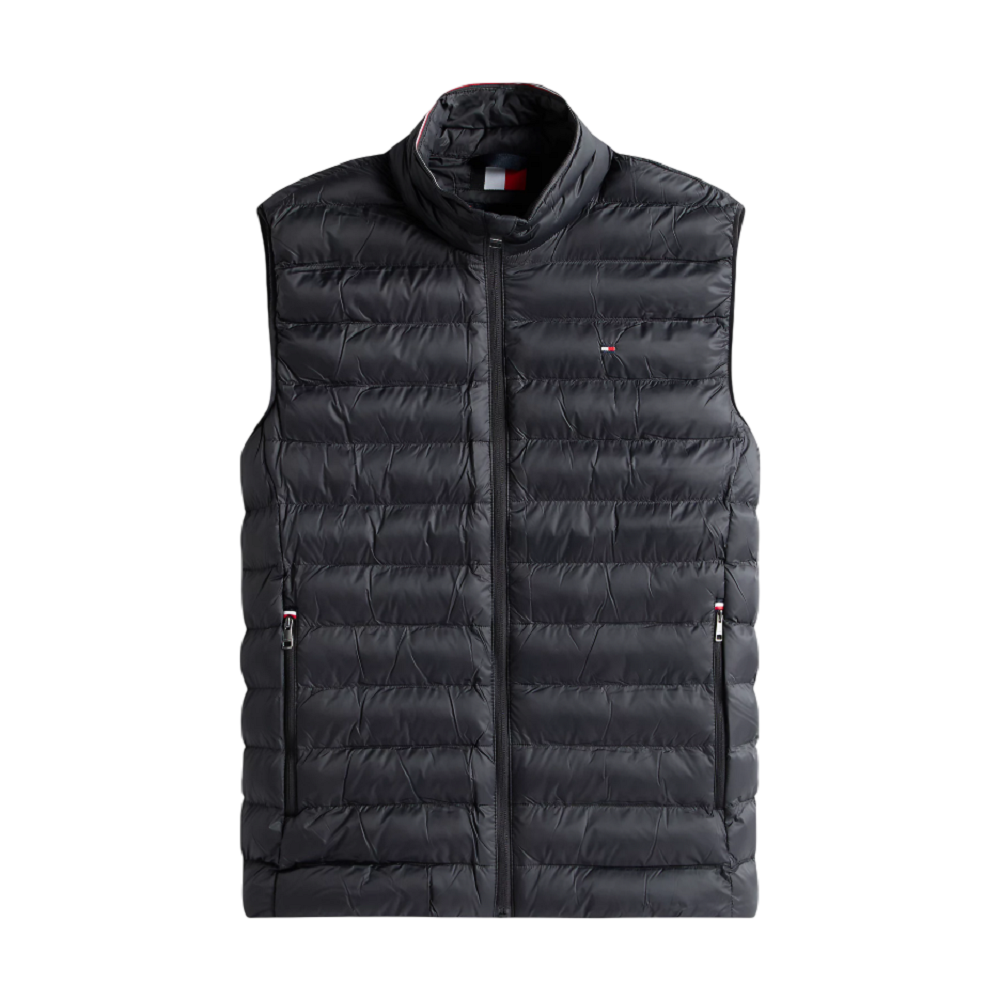 TOMMY HILFIGER</br>Tommy Hilfiger Core Packable Quilted Vest MW0MW39989-BDS Ανδρικό Μπουφάν Αμάνικο Αδιάβροχο Μαύρο TOMMY HILFIGER</br>Tommy Hilfiger Core Packable Quilted Vest MW0MW39989-BDS Ανδρικό Μπουφάν Αμάνικο Αδιάβροχο Μαύρο