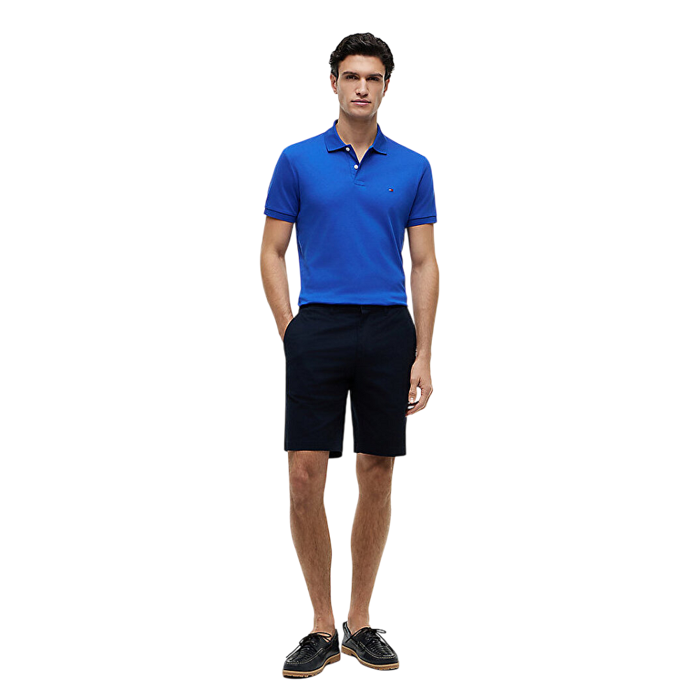 TOMMY HILFIGER</br>Tommy Hilfiger MW0MW39994-C7F Ανδρικό Polo T-shirt Γαλάζιο Liquid Cotton Regular