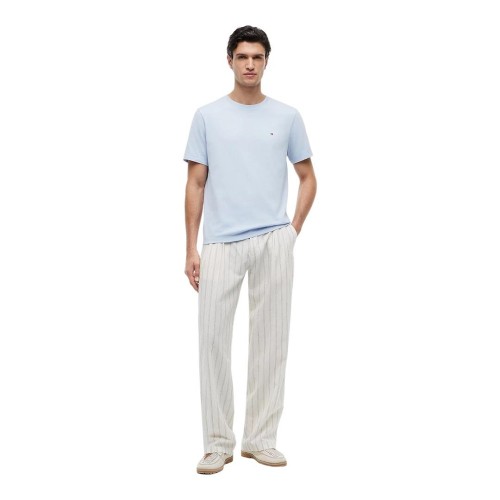 Tommy Hilfiger MW0MW39995-C1O Ανδρικό T-shirt Σιέλ Essential Regular