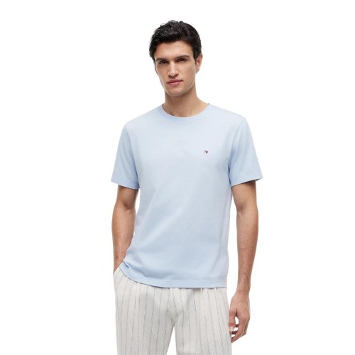 Tommy Hilfiger MW0MW39995-C1O Ανδρικό T-shirt Σιέλ Essential Regular