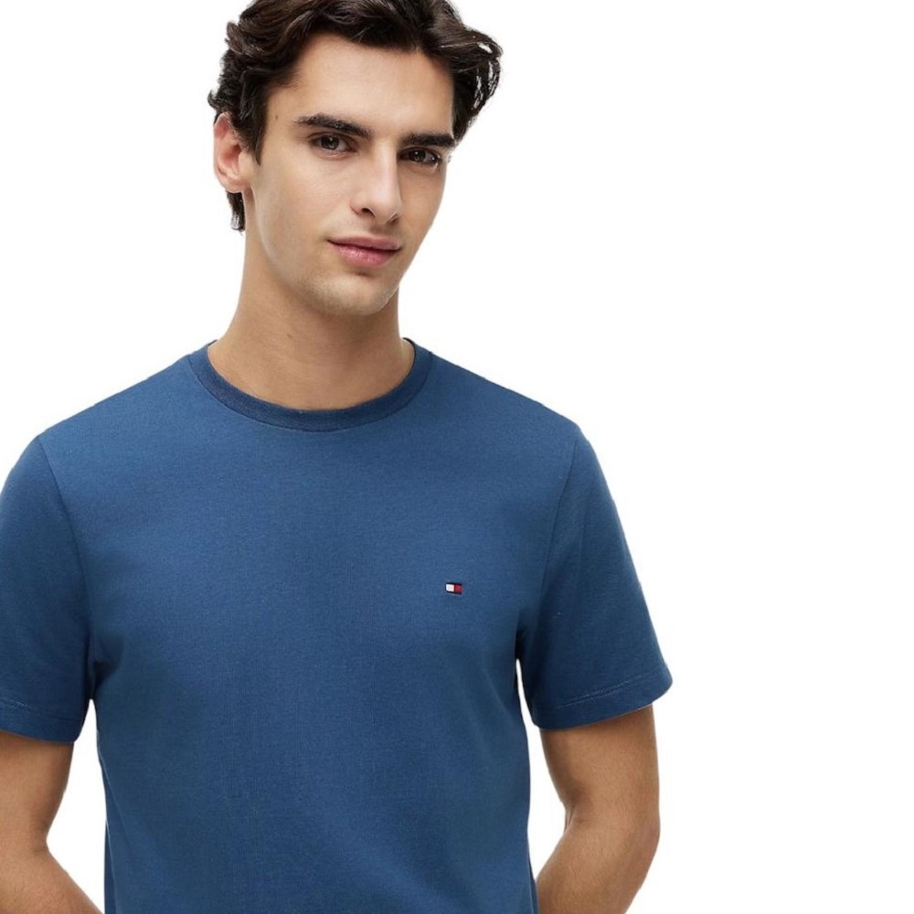 TOMMY HILFIGER</br>Tommy Hilfiger MW0MW39995-DBZ Ανδρικό T-shirt Ραφ Essential Regular TOMMY HILFIGER</br>Tommy Hilfiger MW0MW39995-DBZ Ανδρικό T-shirt Ραφ Essential Regular