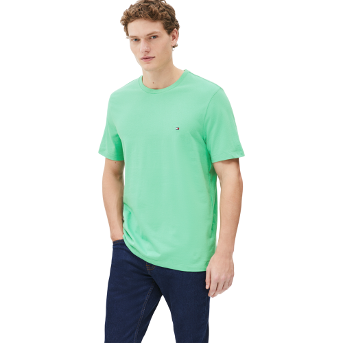 Ανδρικό T-shirt Πράσινο Essential Regular Fit MW0MW39995-L3J Tommy Hilfiger Ανδρικό T-shirt Πράσινο Essential Regular Fit MW0MW39995-L3J Tommy Hilfiger