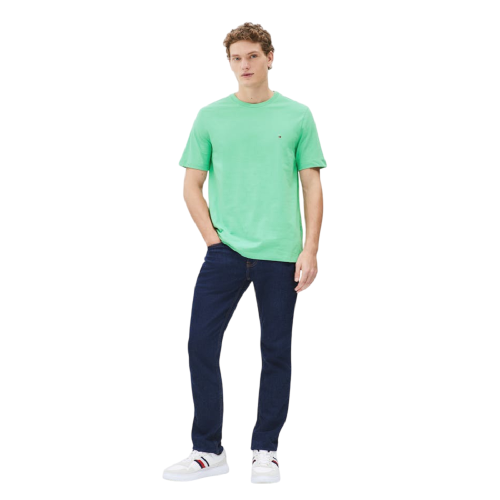 Ανδρικό T-shirt Πράσινο Essential Regular Fit MW0MW39995-L3J Tommy Hilfiger Ανδρικό T-shirt Πράσινο Essential Regular Fit MW0MW39995-L3J Tommy Hilfiger