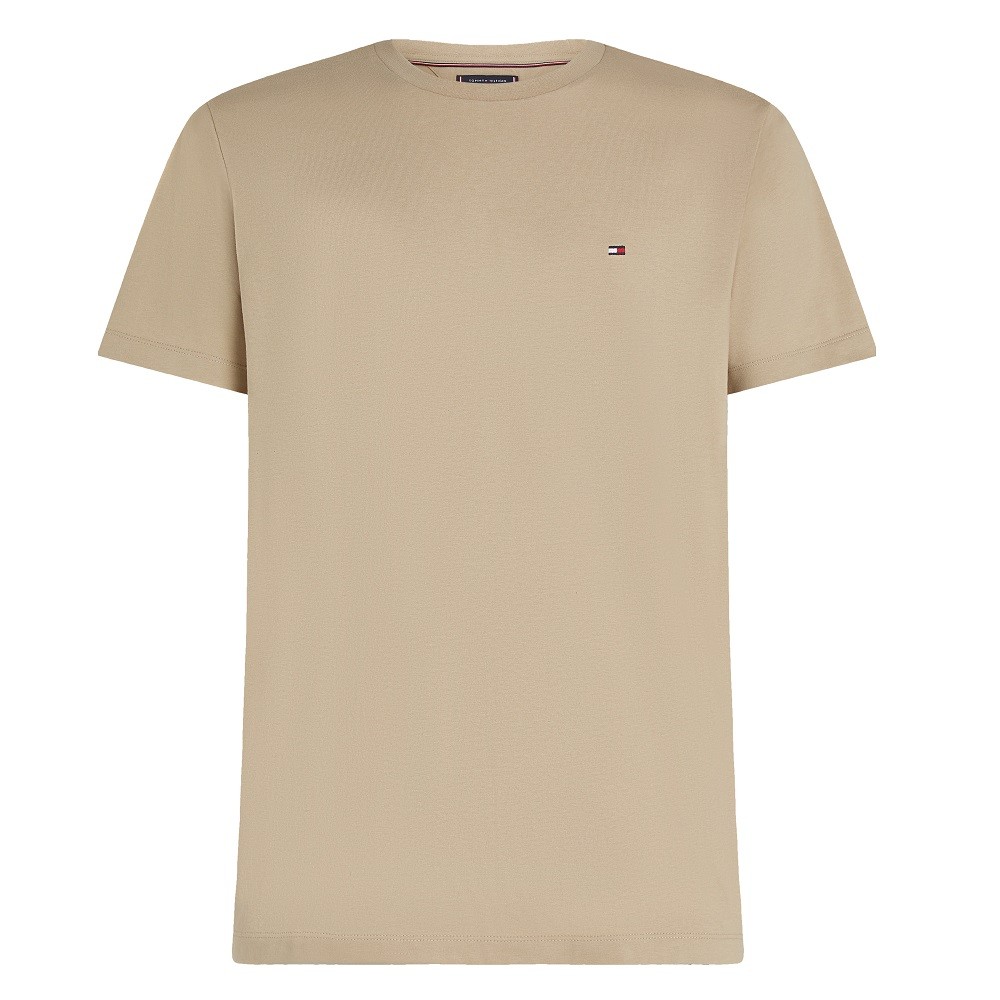 TOMMY HILFIGER</br>Ανδρικό T-shirt Μπεζ Essential Regular Fit MW0MW39995-RBT Tommy Hilfiger TOMMY HILFIGER</br>Ανδρικό T-shirt Μπεζ Essential Regular Fit MW0MW39995-RBT Tommy Hilfiger