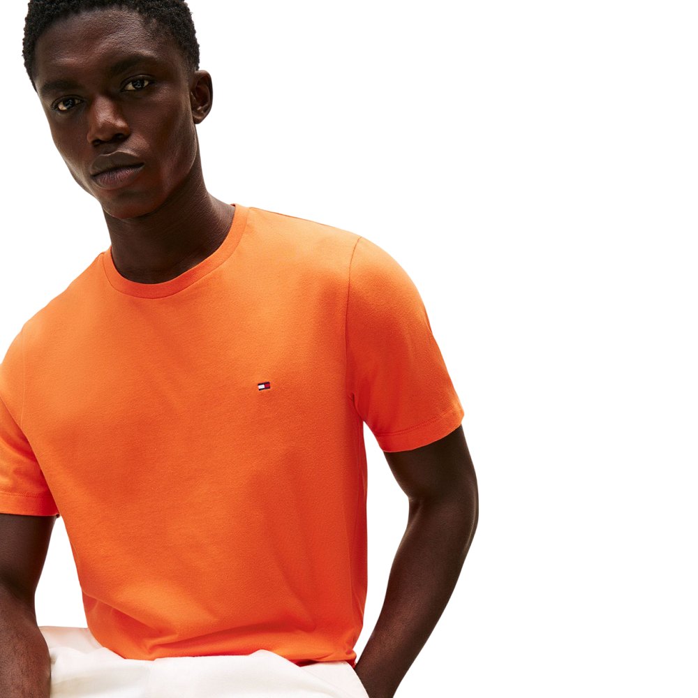 TOMMY HILFIGER</br>Tommy Hilfiger MW0MW39995-SCX Ανδρικό T-shirt Πορτοκαλί Essential Regular TOMMY HILFIGER</br>Tommy Hilfiger MW0MW39995-SCX Ανδρικό T-shirt Πορτοκαλί Essential Regular