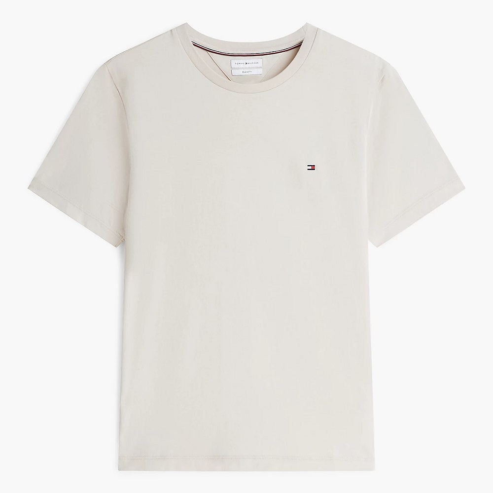 TOMMY HILFIGER</br>Tommy Hilfiger MW0MW39995-ACG Ανδρικό T-shirt Μπεζ Essential Regular