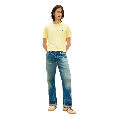 Tommy Hilfiger MW0MW39995-ZF0 Ανδρικό T-shirt Κίτρινο Essential Regular Tommy Hilfiger MW0MW39995-ZF0 Ανδρικό T-shirt Κίτρινο Essential Regular