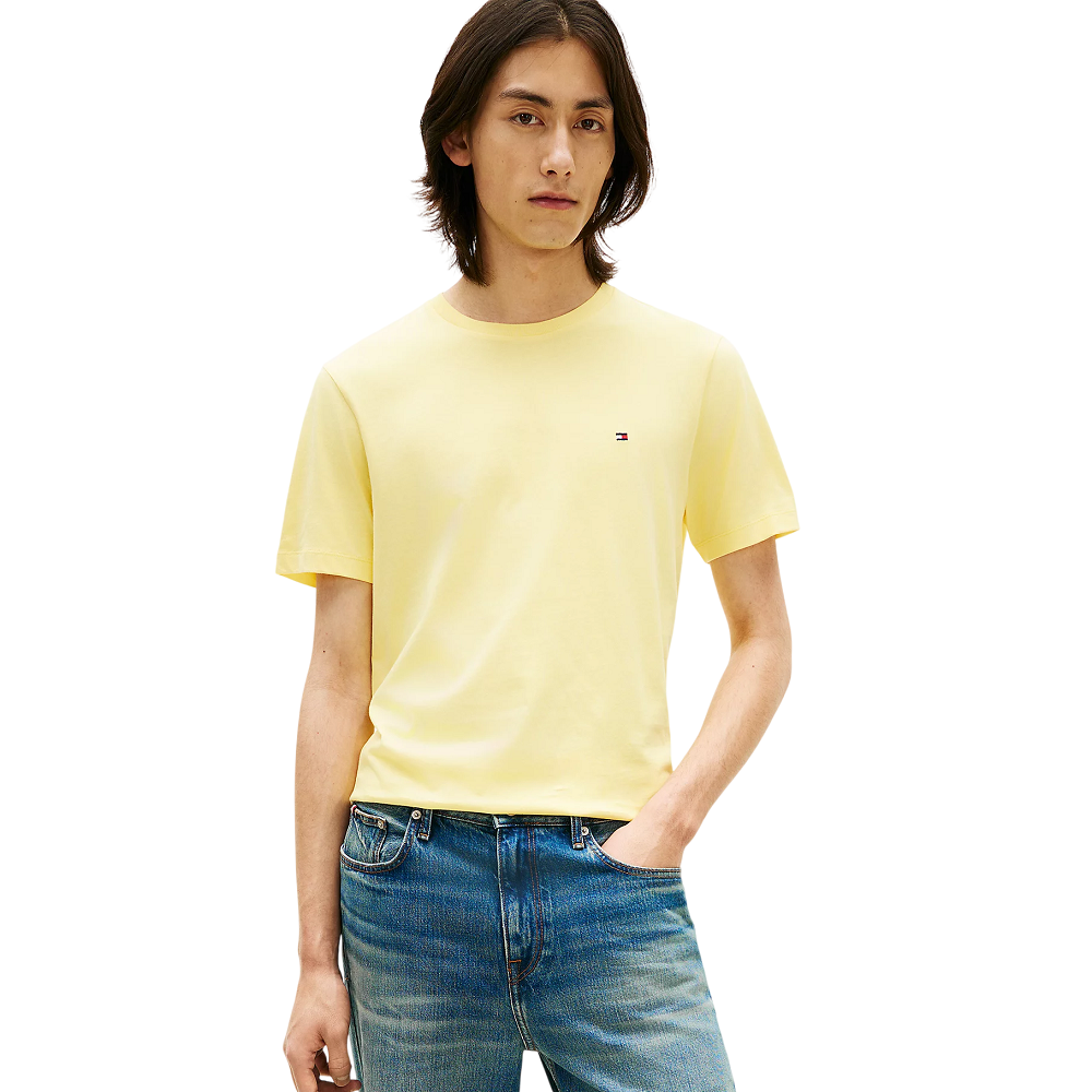 TOMMY HILFIGER</br>Tommy Hilfiger MW0MW39995-ZF0 Ανδρικό T-shirt Κίτρινο Essential Regular