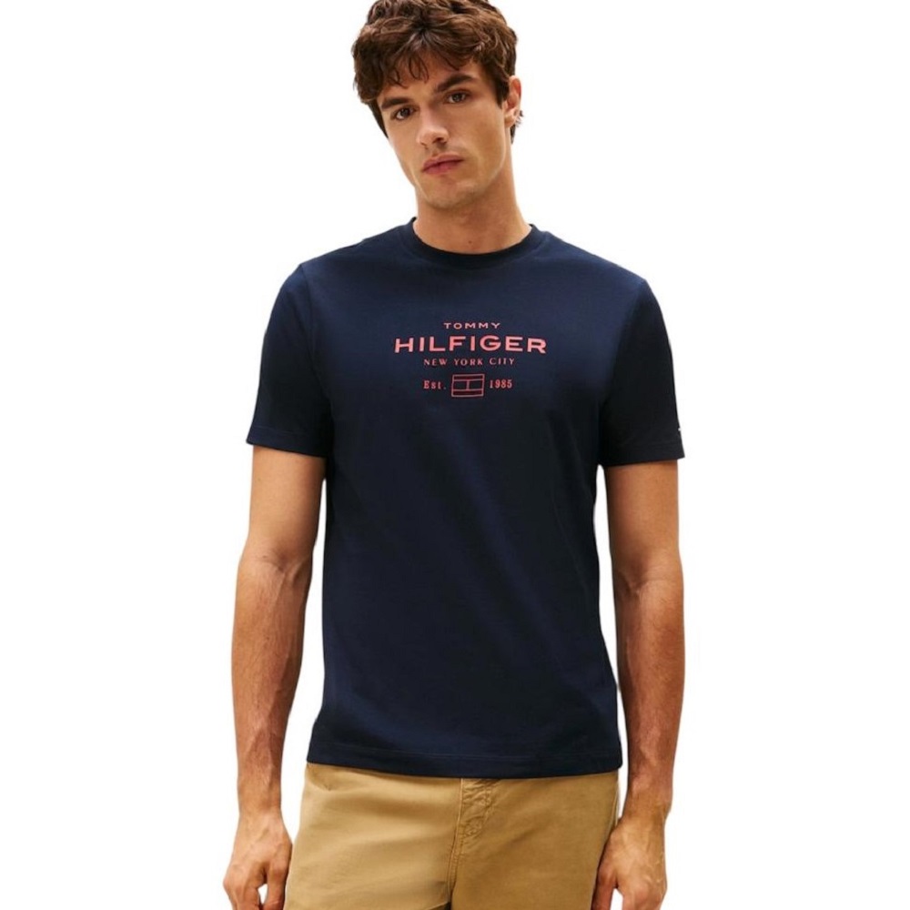 TOMMY HILFIGER</br>Tommy Hilfiger Stack Graphic Tee MW0MW40002-DW5 Ανδρικό T-shirt Μπλε Regular TOMMY HILFIGER</br>Tommy Hilfiger Stack Graphic Tee MW0MW40002-DW5 Ανδρικό T-shirt Μπλε Regular