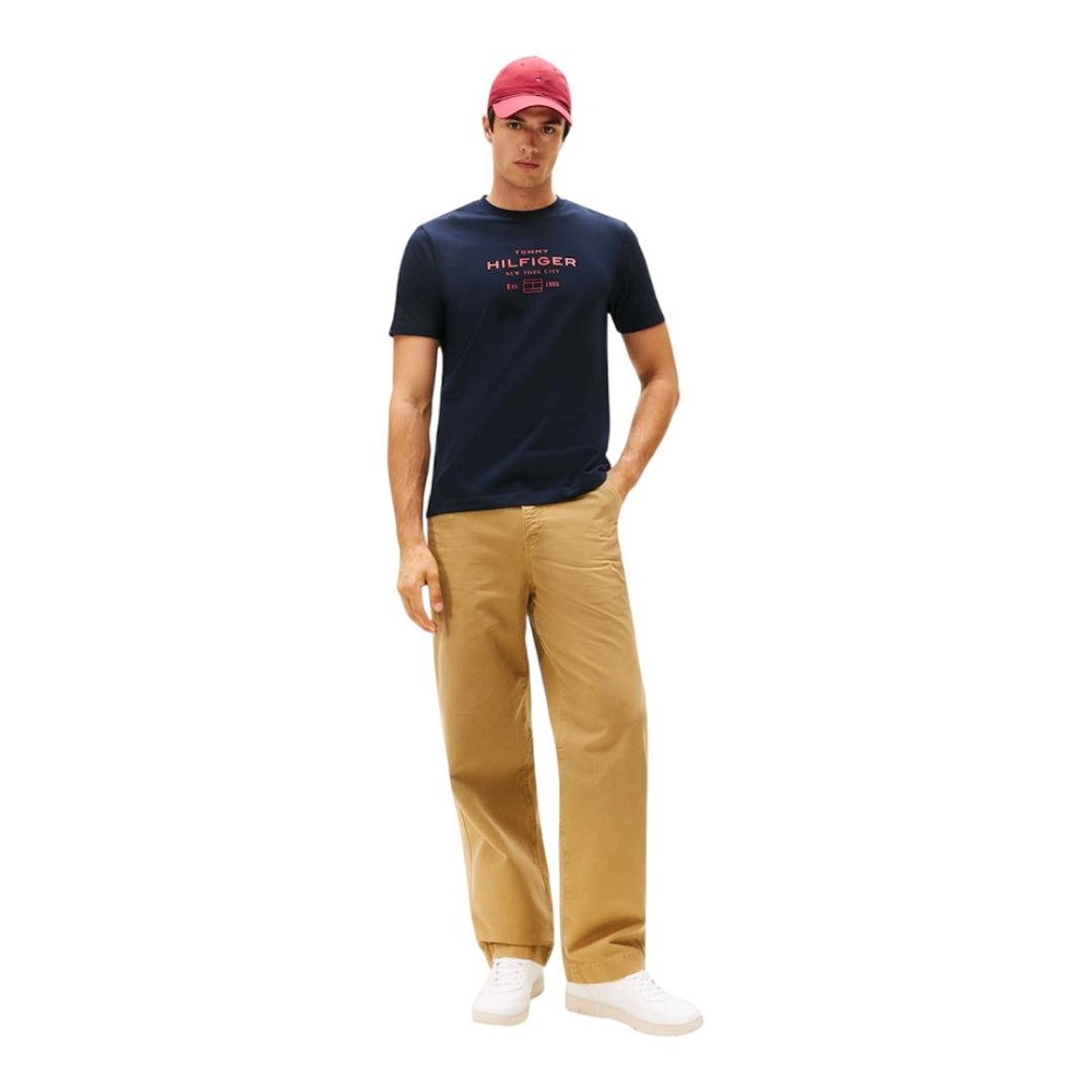 TOMMY HILFIGER</br>Tommy Hilfiger Stack Graphic Tee MW0MW40002-DW5 Ανδρικό T-shirt Μπλε Regular TOMMY HILFIGER</br>Tommy Hilfiger Stack Graphic Tee MW0MW40002-DW5 Ανδρικό T-shirt Μπλε Regular
