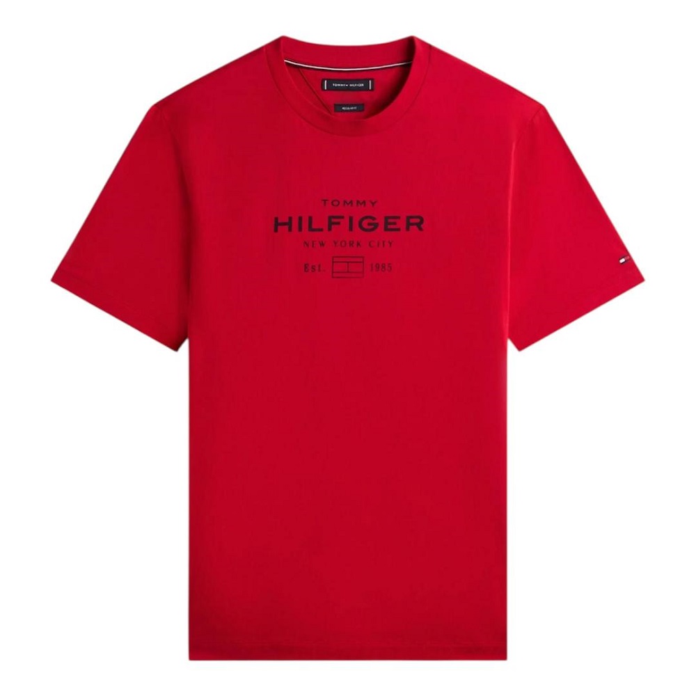 TOMMY HILFIGER</br>Tommy Hilfiger Stack Graphic Tee MW0MW40002-XLD Ανδρικό T-shirt Κόκκινο Regular TOMMY HILFIGER</br>Tommy Hilfiger Stack Graphic Tee MW0MW40002-XLD Ανδρικό T-shirt Κόκκινο Regular