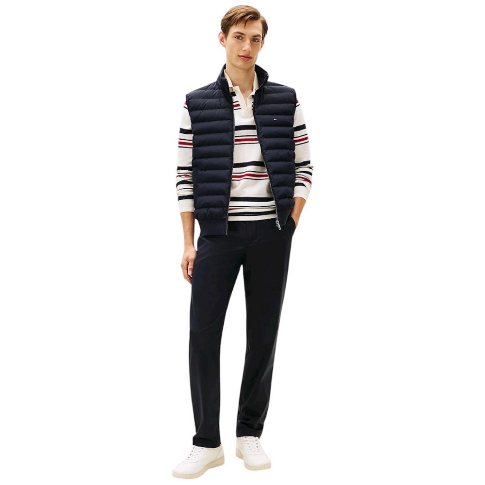 TOMMY HILFIGER</br>Tommy Hilfiger Mix Media Gilet MW0MW40051-DW5 Ανδρικό Μπουφάν Αμάνικο Μπλε