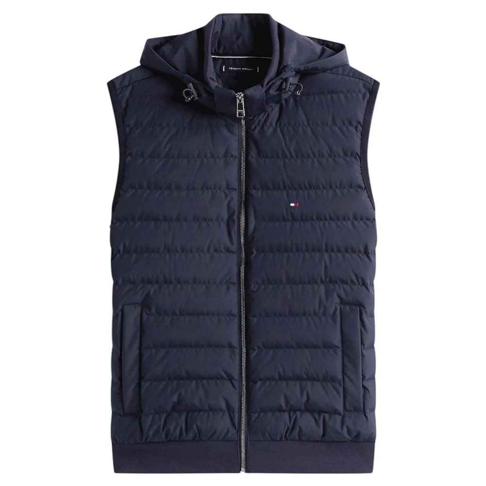 TOMMY HILFIGER</br>Tommy Hilfiger Mix Media Gilet MW0MW40051-DW5 Ανδρικό Μπουφάν Αμάνικο Μπλε