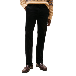 TOMMY HILFIGER</br>Tommy Hilfiger Denton Corduroy Chino Straight Fit MW0MW40267-BDS Ανδρικό Παντελόνι Κοτλέ Μαύρο