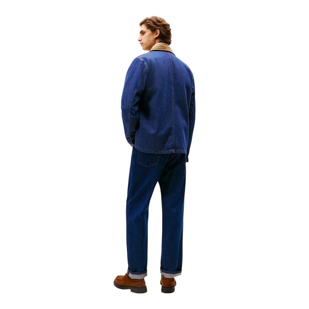 TOMMY HILFIGER</br>Tommy Hilfiger Chore Denim Jacket MW0MW40374-1BP Ανδρικό Μπουφάν Τζιν Μπλε Με Κοτλέ Γιακά TOMMY HILFIGER</br>Tommy Hilfiger Chore Denim Jacket MW0MW40374-1BP Ανδρικό Μπουφάν Τζιν Μπλε Με Κοτλέ Γιακά